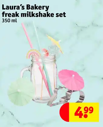 Kruidvat Laura's Bakery freak milkshake set 350 ml aanbieding