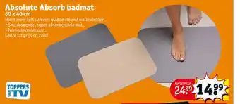 Kruidvat Absolute Absorb badmat 60 x 40 cm aanbieding