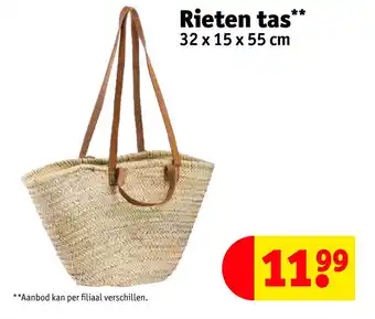 Kruidvat Rieten tas aanbieding