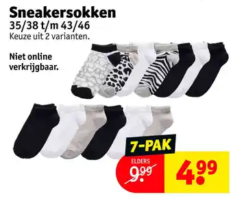 Kruidvat Sneakersokken aanbieding