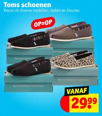 Kruidvat Toms schoenen aanbieding