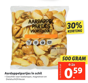 Lidl Aardappelpartjes in schil aanbieding