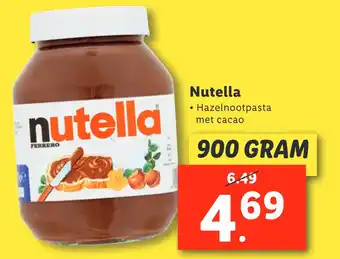 Lidl Nutella aanbieding