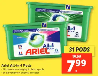 Lidl Ariel All-in-1 Pods aanbieding