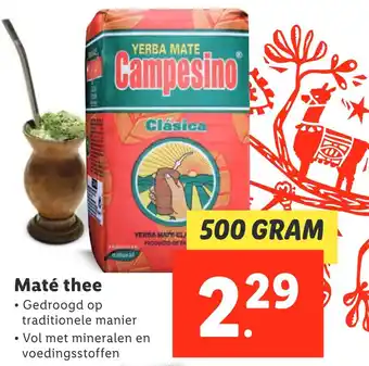 Lidl Maté thee aanbieding