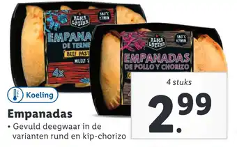 Lidl Empanadas aanbieding