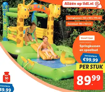 Lidl Springkussen en speelbad aanbieding