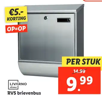 Lidl RVS brievenbus aanbieding