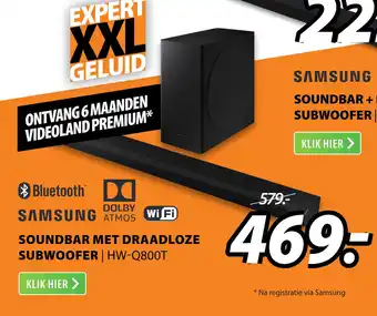 Expert Samsung Soundbar Met Draadloze Subwoofer | Hw-Q800T aanbieding