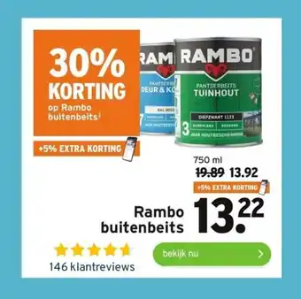 GAMMA Rambo buitenbeits 750 ml aanbieding