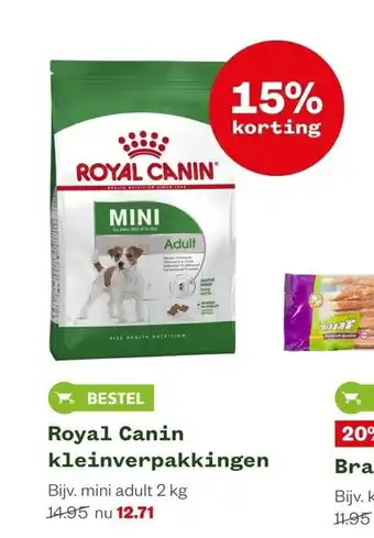 Welkoop Royal Canin kleinverpakkingen aanbieding