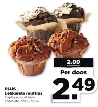 PLUS PLUS Lekkerste muffins aanbieding