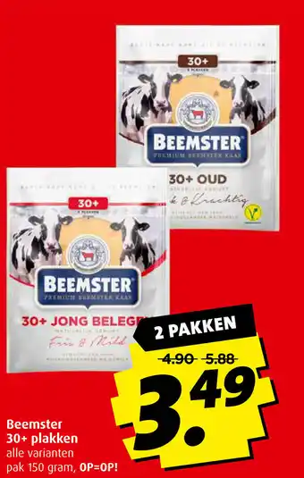 Boni Beemster 30+ plakken pak 150 gram aanbieding