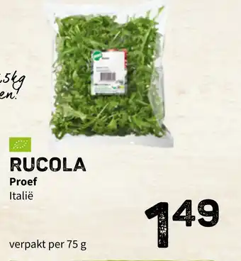 Ekoplaza Rucola proef aanbieding