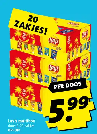 Boni Lay's multibox doos a 20 zakjes aanbieding