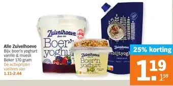 Albert Heijn Alle Zuivelhoeve 170 gram aanbieding