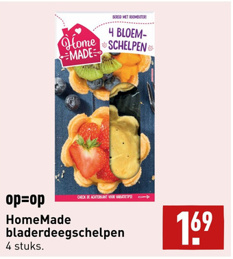 ALDI HomeMade bladerdeegschelpen aanbieding