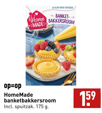 ALDI HomeMade banketbakkersroom aanbieding