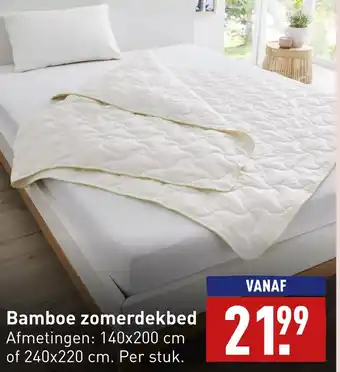 ALDI Bamboe zomerdekbed aanbieding