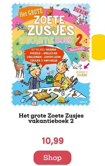 BookSpot Het grote Zoete Zusjes vakantieboek 2 aanbieding