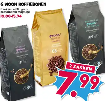 Boon`s Markt G'WOON KOFFIEBONEN aanbieding