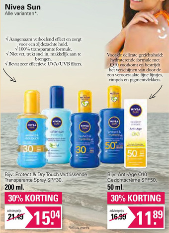 De Online Drogist Nivea Sun aanbieding