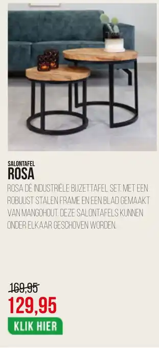 Dimehouse SALONTAFEL ROSA aanbieding