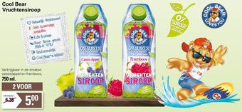 De Online Drogist Cool Bear Vruchtensiroop aanbieding