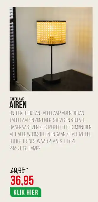 Dimehouse TAFELLAMP AIREN aanbieding