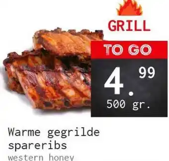 Naanhof Warme Gegrilde Spareribs aanbieding