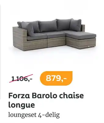 Kees Smit Forza Barolo chaise longue aanbieding