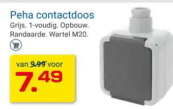 Kluswijs Peha contactdoos aanbieding