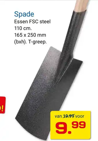 Kluswijs Spade aanbieding