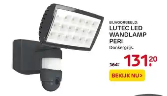 Praxis Lutec Led Wandlamp Peri aanbieding