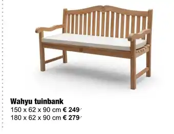 Tuincentrum De Boet Wahyu tuinbank aanbieding