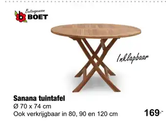 Tuincentrum De Boet Sanana tuintafel Ø 70 x 74 cm aanbieding