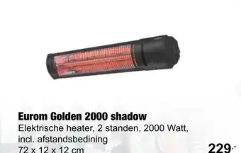 Tuincentrum De Boet Eurom Golden 2000 shadow aanbieding