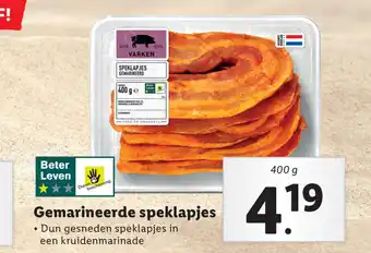 Lidl Gemarineerde speklapjes 400 g aanbieding