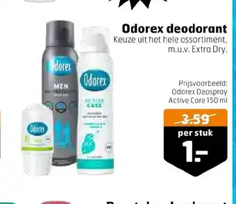 Trekpleister Odorex deodorant per stuk aanbieding