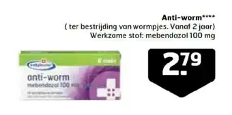 Trekpleister Anti-worm**** aanbieding