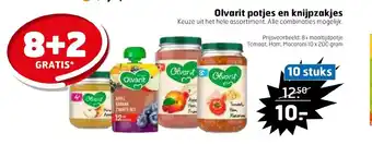 Trekpleister Olvarit potjes en knijpzakjes 10 stuks aanbieding