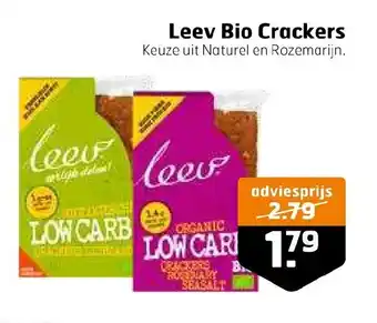 Trekpleister Leev Bio Crackers aanbieding