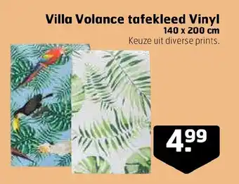 Trekpleister Villa Volance tafelkleed Vinyl 140x200 cm aanbieding