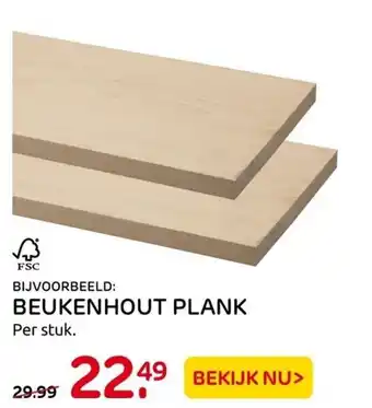 Praxis Beukenhout Plank aanbieding