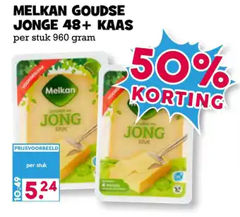 Boon`s Markt MELKAN GOUDSE JONGE 48+ KAAS aanbieding