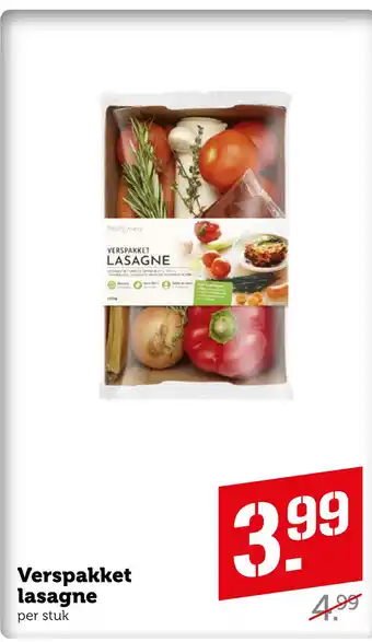 Coop Verspakket lasagne aanbieding