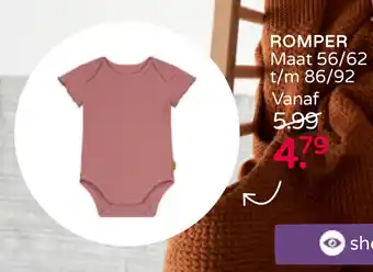 Prenatal Romper Maat 56/62 t/m 86/92 aanbieding