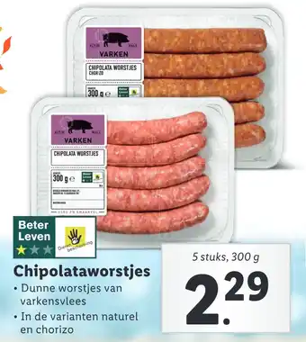 Lidl Chipolataworstjes aanbieding