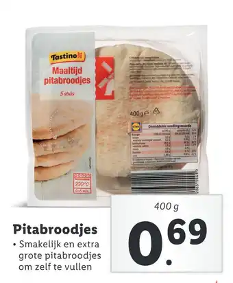 Lidl Pitabroodjes aanbieding