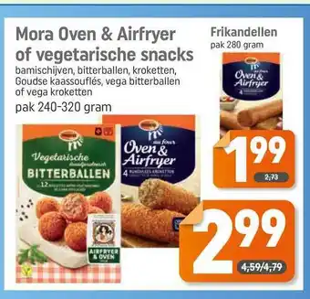 Dagwinkel Mora Oven & Airfryer Of Vegetarische Snacks aanbieding